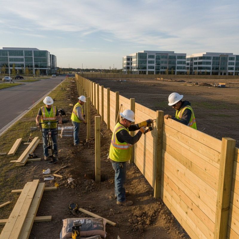 Concrete Fence Construction detail